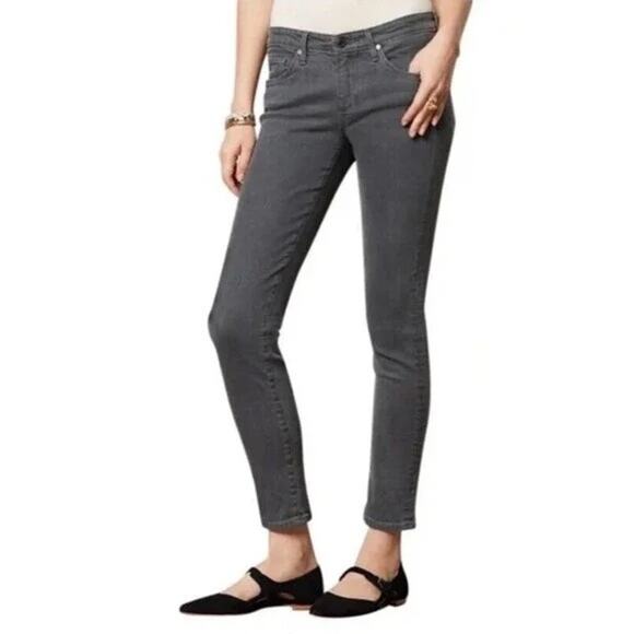 AG Adriano Goldschmied The‎ Stevie Ankle Slim Straight Ankle Jeans Dark Gray 27R